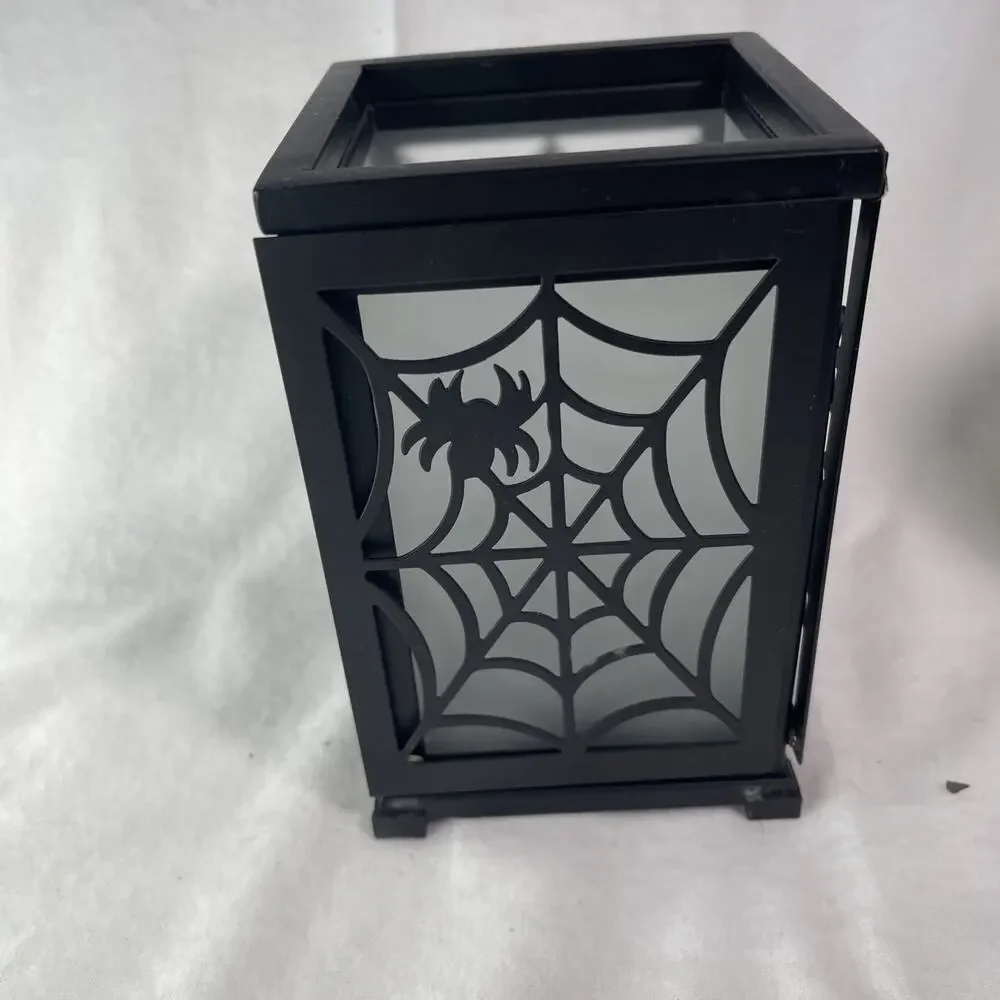 Partylite Change-O-Luminary Candle Holder P8977 Web / Leaves /Snowflakes